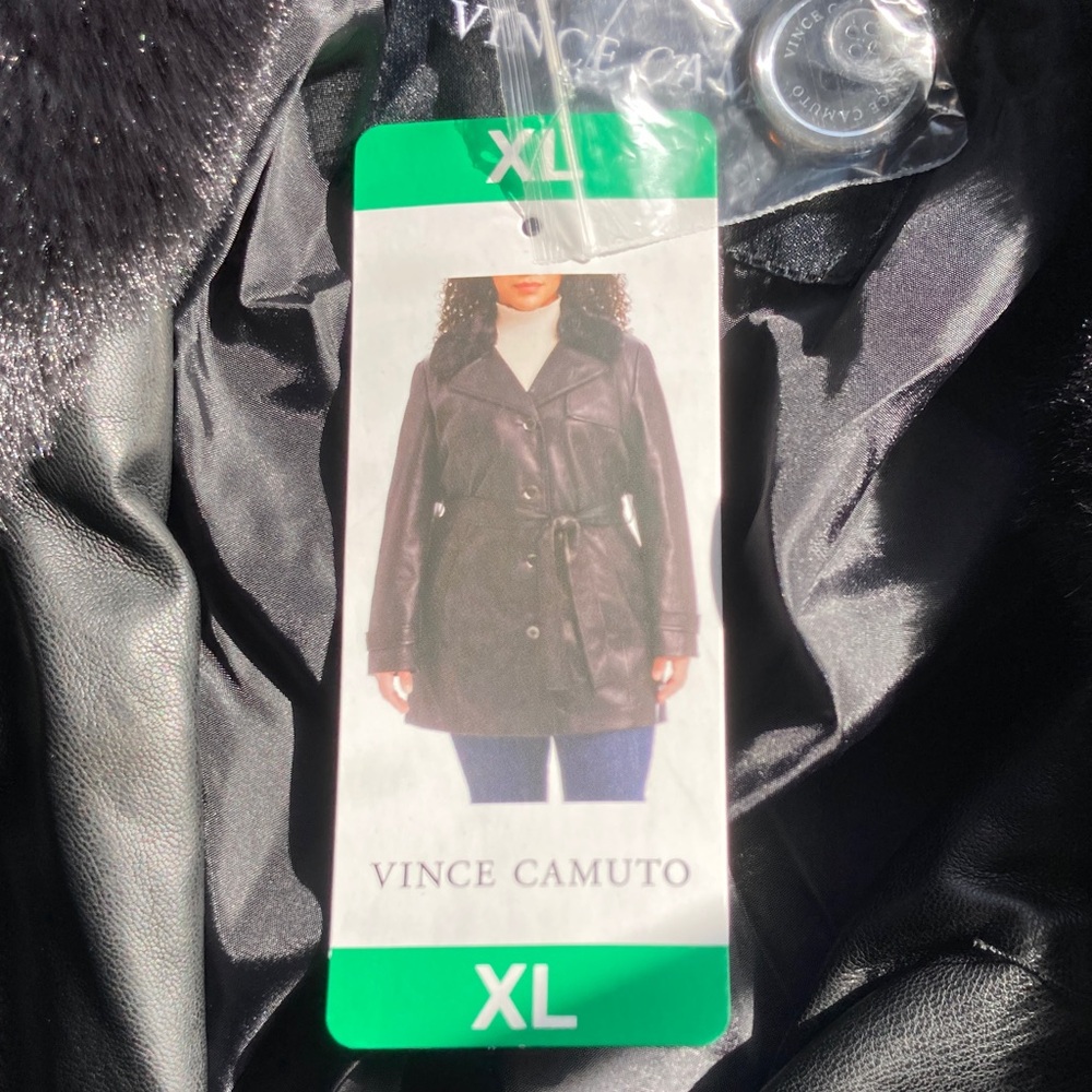 Vince Camuto Black Trench Coat for Women